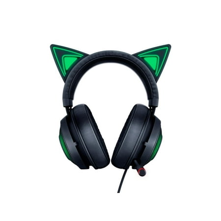 Razer - Kraken Kitty Wired THX Spatial Audio Gaming Headset for PC with Chroma RGB Lighting - Black