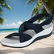 thumbnail image 4 of Sandalias Elegantes para Con Punta Abierta Lazo Mujer Antideslizante Playa Verano, 4 of 9