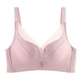 thumbnail image 5 of ATENAR Bras for Women,Wireless Bras for Women,Womens Bras,Breathable,Comfort Fit,Solid,Nylon,Pink,M(US:6), 5 of 9