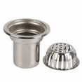 thumbnail image 3 of Slatcetga Roof Floor Drain Stainless Steel Non Blocking Balcony Outdoor Rain Bucket Drainage Parts Round 5in, 3 of 8