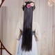 thumbnail image 2 of Extensiones de cabello con clip, piezas de cabello largo y liso, aspecto natural, piezas de cabello sintético, 2 of 7