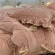 thumbnail image 5 of Xiao Hua Juego de sábanas, juego de sábanas y fundas de almohada, juego de cama individual, ropa de cama de hotel, decoración del hogar (rosa), 5 of 5