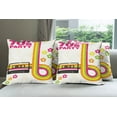 thumbnail image 6 of Ambesonne Colorful Throw Pillow Cover 4 Pack, 70s Party Casette Tape, 20", Multicolor, 6 of 7