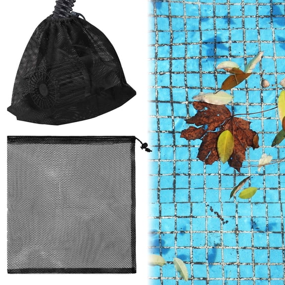 Luxshiny Set of 3 Mesh Drawstring Bags for Pump Filters, Sports Equipment, and Versatile Storage Solutions