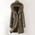thumbnail image 2 of Parka Jacket Women Waterproof Lined Hooded Warm Winter Coat with Pockets for Daily Commute & Outdoor, 2 of 4