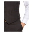 thumbnail image 3 of Michael Kors Men's Wool Blend Birdseye Suit Vest Brown Size Medium, 3 of 3