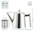 thumbnail image 5 of Easyworkz Stainless Steel Teapot with Removeable Infuser 50 oz Stovetop Tea Maker for Fruit and Herbal Tea, 5 of 9