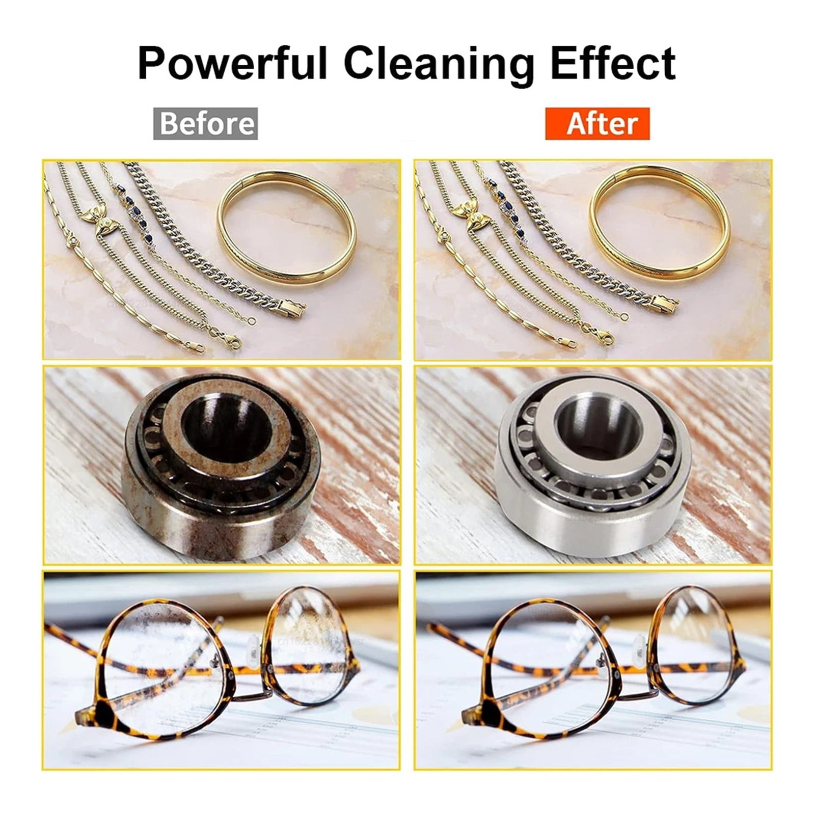 Ultrasonic Cleaner Glasses Ultrasonic Cleaning Device Jewelry Ultrasound Cleaner High Frequency Ultrasonic Washing Bath 800ml