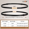 thumbnail image 5 of SUOSDEY Skinny Women Belt Thin Women Belt Ladies Dresses Belt with Alloy Turn Lock, 5 of 7