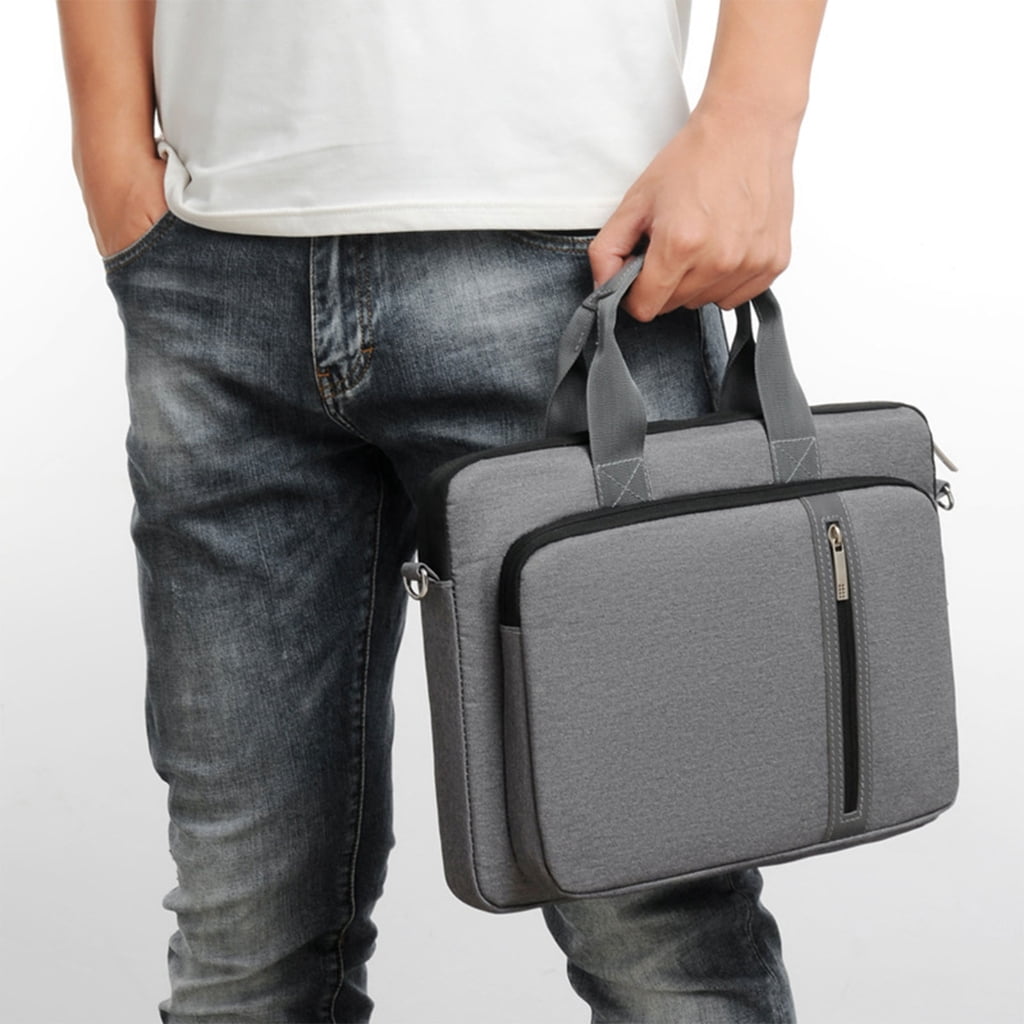 Oxford Cloth Laptop Sleeve Shoulder Bag Water-Resistant Protective Bag Business for 14 15.6 17.3" Notebooks