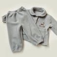 thumbnail image 4 of Conjunto de pijama cálido para bebé y niña, ropa de dormir de algodón con forro polar, traje de casa para niña, Tops + Pantalones, 2 piezas, 4 of 4