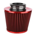 thumbnail image 3 of Filtro de aire, filtro de aire universal para automóvil de 63 mm con forma de hongo de hierro, filtro de aire para automóvil, construcción robusta, 3 of 9
