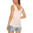 thumbnail image 6 of NeedBo Women's Silk Satin Tank Tops V Neck Camisole Sleeveless Casual Blouses Basic Tank Shirt, Champagne L, 6 of 7