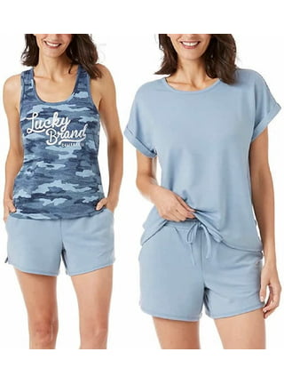 Lucky Brand, Intimates & Sleepwear, Lucky Brand Ladies 4piece Pajama  Light Blue Set