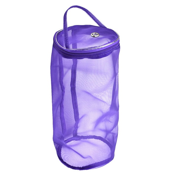 Handi Stitch Bolso de almacenamiento de hilo de tejer ligero Totalizador Organizador Bolso de tejer titular de hilo Bolso de mano de tejer Tamaño L (Púrpura)