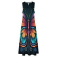 thumbnail image 3 of Colorful Butterfly Sleeveless Dress Summer Dresses Birthday Dress for Women Luxury 2025 Dress Party Night, 3 of 6