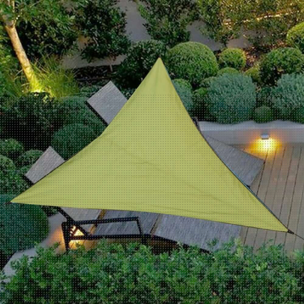 thumbnail image 3 of Triangle Sun Shade Sail Sand 280GSM/300D Canopy Sail Shade Cloth UV Block for Patio Garden Outdoor Backyard10' x 10' x 10'-Sky Blue, 3 of 7