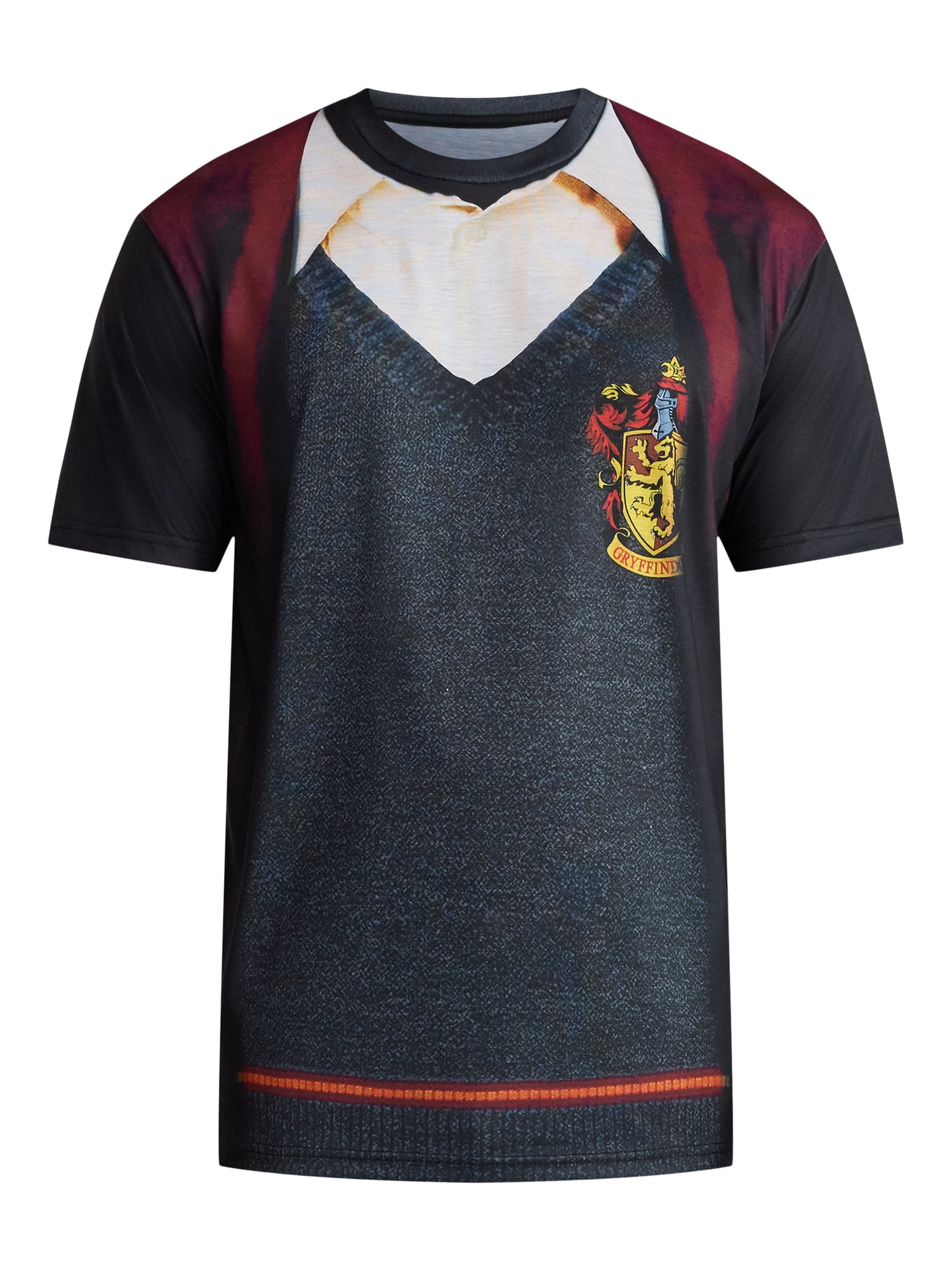 Harry Potter, Men's & Big Men's Graphic Halloween Cosplay T-Shirt and Scarf, Sizes XS-3XL