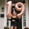 thumbnail image 3 of Globo Kelfuoya, oro rosa, número 1, 40 pulgadas, para primer cumpleaños, 3 of 8