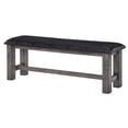 thumbnail image 1 of Bowery Hill Faux Leather Dining Bench in Gray Oak, 1 of 4