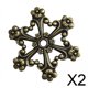 thumbnail image 1 of 2xBobinas De Hilo De Metal Retro Organizador De Bordado Soporte Suministros De Herramientas De Costura Bronce, 1 of 10