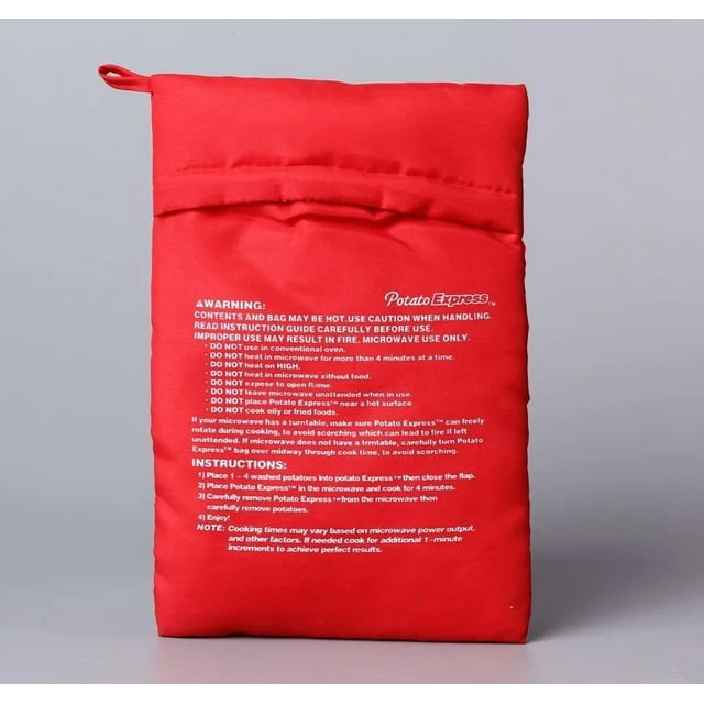 1/2/4Pcs Microwave Potato Cooker Bag Reusable Microwave Oven Quick Baking Cooking Bag for Potato Sweet Potato Corn Cooking Bag