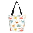 thumbnail image 1 of Fotbe Colorful Crabs Bolsa de Playa con Estampado, Bolsa de Hombro, Bolsa de Mano Espaciosa, Bolsa de Viaje Ligera, Bolsa de Compras Versátil, 1 of 6