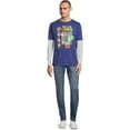thumbnail image 2 of Super Mario Men's and Big Men's Long Sleeve Graphic T-Shirt and Beanie Hat Gift Set, Sizes S-3XL, 2 of 6