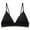 Z-Black, variant on ,Women’s V-Plunge Satin Wireless Bras Smoothing Breathable Bra Seamless Sweet Spaghetti Strap Bralette White M