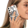 thumbnail image 5 of Funda para Samsung Galaxy S23+ 5g con galvanoplastia de doble cara IMD y soporte para anillo (sonrisa), 5 of 5