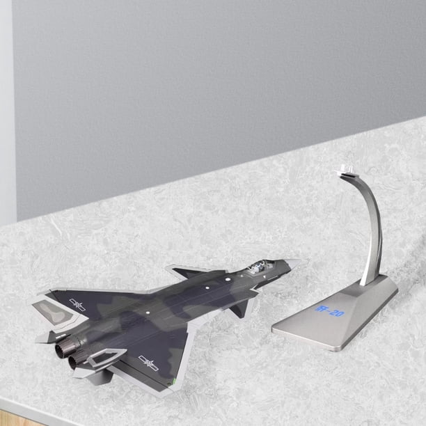 MagiDeal Présentoir d'avion de Chasse J20 à échelle 1/72, Jouets pour Enfants, Collection très détaillée, Ornement d'avion pour étagère, décor de Table de Bar