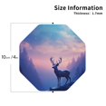 thumbnail image 2 of Naloa Night Sky Elk Leather Coasters for Drinks, Durable Drink Coasters 4 Set for Tabletop Protection, Luxurious Home Décor and Housewarming Gift ( {designName})Octagon, 2 of 6