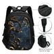 thumbnail image 3 of Balery Elegant Gold Scrollwork Mochila con carga USB para hombre y mujer - Mochila impermeable y antirrobo para laptop con puerto USB para viajes, trabajo, 3 of 7