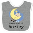 thumbnail image 3 of Inktastic Dreaming About Hockey Boys or Girls Baby Bib, 3 of 4