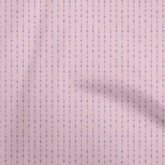 oneOone Cotton Cambric Light Pink Fabric Arow Diy Clothing Quilting Fabric Print Fabric By Yard 42 Inch Wide