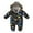 C-Black390, variant on DHFJKG Baby Infant Snowsuit Winter Padded Clothes Fuzzy Trim Hooded Butterfly Print Zipper Romper Jumpsuit Warm Outwear Outfits Cozy Onesies