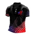 thumbnail image 4 of Leey-World Patriotic T Shirts for Men American Flag USA 4th of July Men T-Shirt(Black,M), 4 of 4