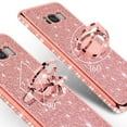 thumbnail image 5 of Glitter Ring Stand Phone Case for Samsung Galaxy S8 Plus Case,Cute Bling Bumper Kickstand Sparkly Clear Soft Protective for Girls Women, 5 of 5