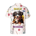 thumbnail image 2 of Back to School Cute Bernese Mountain Dog Hawaiian Shirt Breathable Summer Unisex Merch Berner Lover Gifts - 13010, 2 of 6