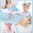 thumbnail image 4 of Collar de unicornio para mujeres y niñas, collar con colgante de corazón de piedra CZ con mensaje "You Are Magical", joyería para fiesta de cumpleaños de Navidad, regalo para hija y abuela, 4 of 4