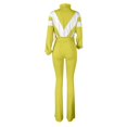 thumbnail image 5 of Unir Women Casual 2 Piece Sweatsuit, Brushed Polyester Color Block Zip Crop Top & Stretch Slim Jogger Pants Comfort Daily Outfit S-XXL True To Size, 5 of 5