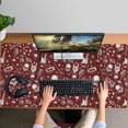 thumbnail image 4 of Long Mouse Pads for Desk,Red Skull Guitar Music Pattern Desk Mats on Top Of Desks, Desk Mouse Pad Extra Large with 3mm Non-Slip Base and Stitched Edge for Gaming,Office,Work,Home 47.3"x23.6", 4 of 6