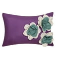 thumbnail image 3 of Nanshing Flor Springs 6-Piece Comforter Set Purple King, 3 of 5