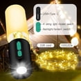 thumbnail image 3 of Camping String Lights-Camping Lantern with String Light(33Ft),Rechargeable Flashlights with 4000mAh Charger,IP44 Waterproof Camping Lights,Portable Lantern Flashlight for Emergency,Camping,Hiking, 3 of 9