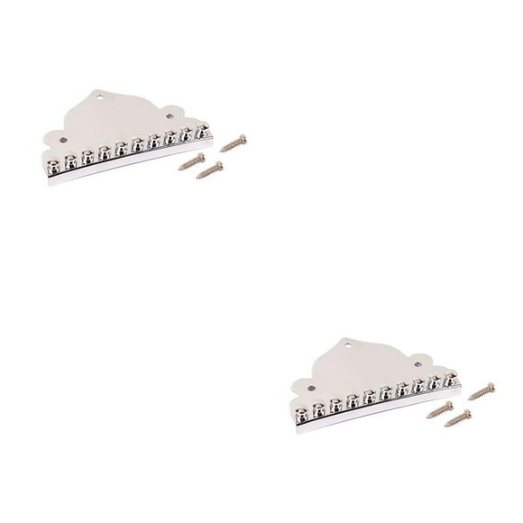 Yuarrent Mandolin Tailpiece Spare Parts Fittings Metal Mandolins Component Instrument Music String Pulling Replacement Replace Part Board Como se muestra 2piezas