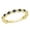 Blue Sapphire, variant on Collection Round Garnet 11 Stone Stackable Wave Band Ring for Women (Color Red, Clarity Moderately Included) in 18K Rose Gold, Size 4