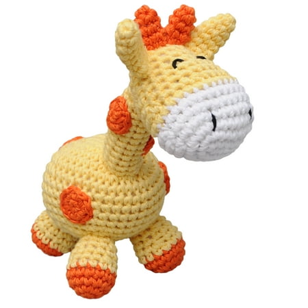 Giraffe Stuffed Toy - Yellow Giraffe Handmade Amigurumi Stuffed Toy Knit Crochet Doll VAC