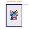 thumbnail image 2 of Durable Fluffy Cat Kitty Outdoor Garden Flag Double-Colored Colorful Outdoor Garden Flags, 28x40 Inches Cartoon Style Versatile Hanging Decoration for Outdoor Patio Balcony Yard Front Door Decoration, 2 of 6
