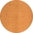 thumbnail image 1 of Ahgly Company Indoor Round Oriental Orange Industrial Area Rugs, 3' Round, 1 of 4