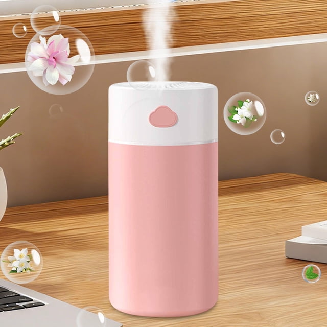 EGNMCR Cloud Humidifier Maison et Voiture USB Humidifier Mini Diffuseur d'Aromathérapie Hydratant avec Grande Capacité de 400ML Plastic Humidifier
